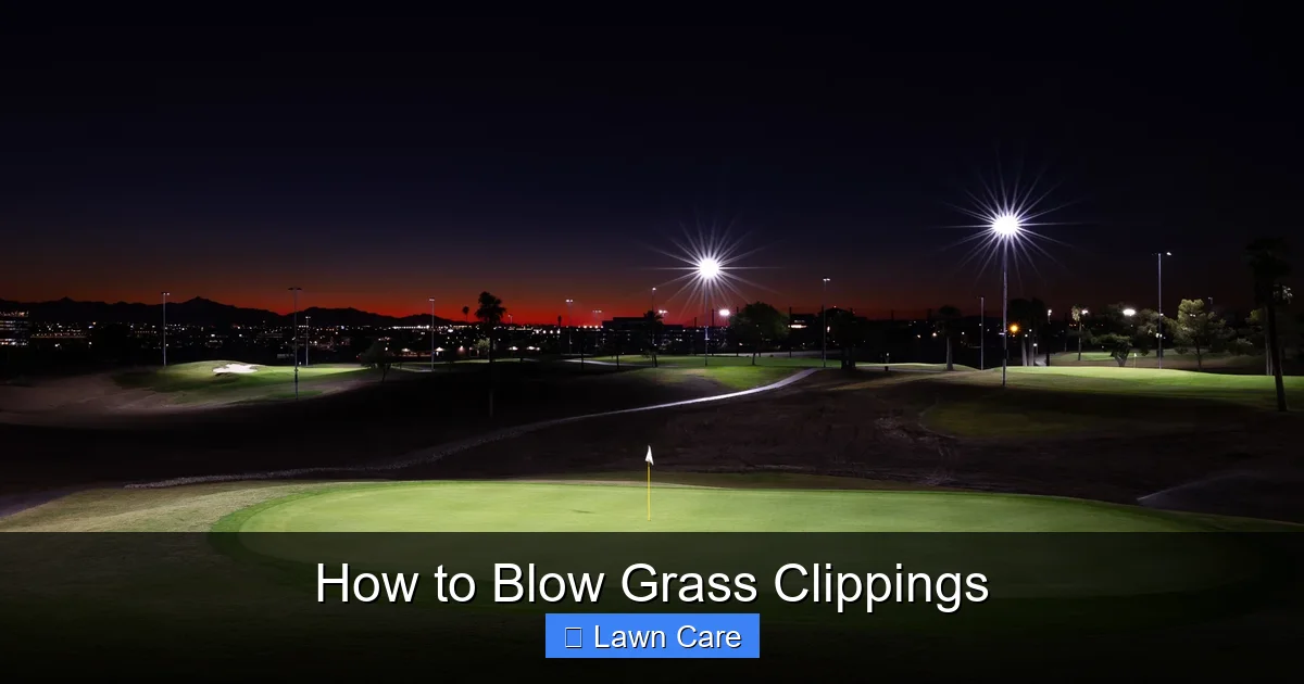 How to Blow Grass Clippings