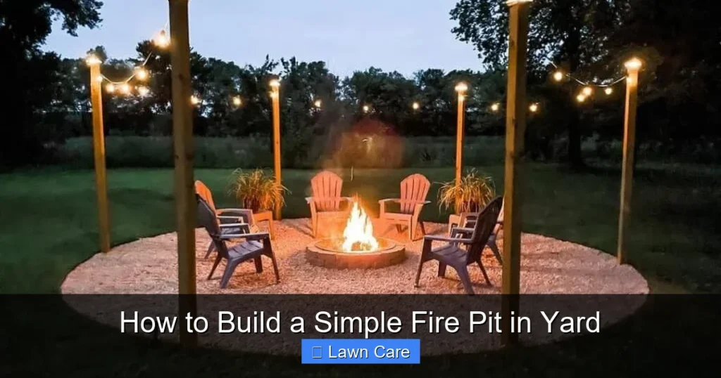 How to Build a Simple Fire Pit in Yard