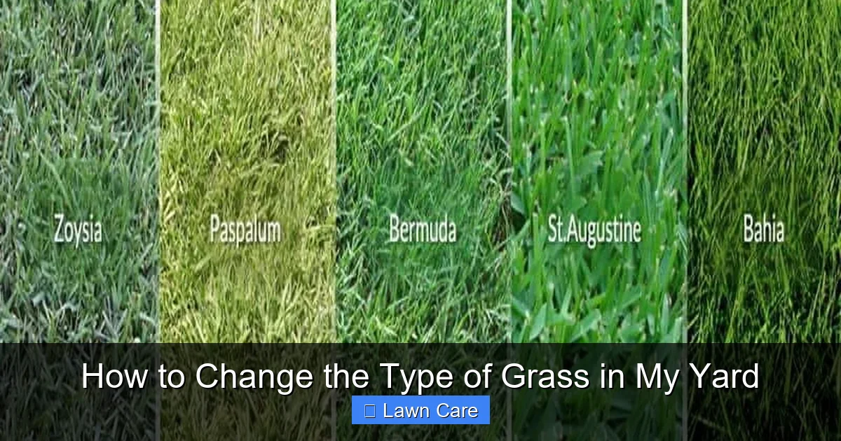 How to Change the Type of Grass in My Yard