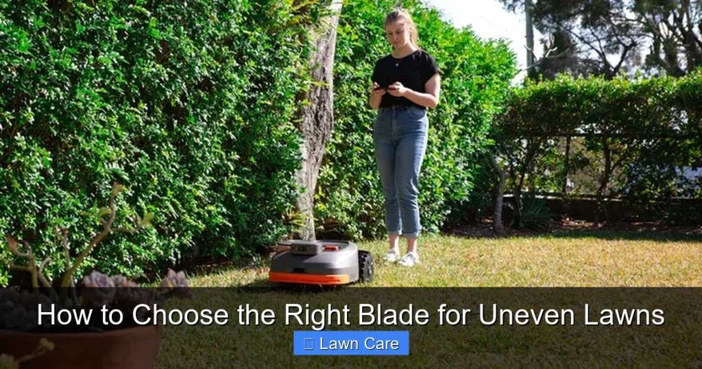 How to Choose the Right Blade for Uneven Lawns