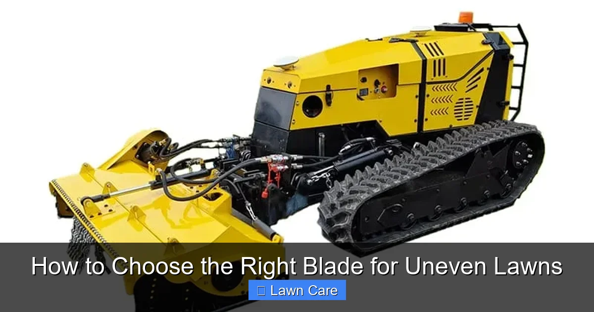 How to Choose the Right Blade for Uneven Lawns