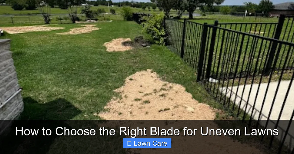 How to Choose the Right Blade for Uneven Lawns