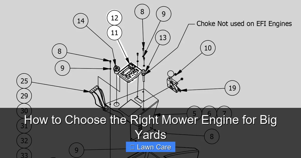 How to Choose the Right Mower Engine for Big Yards