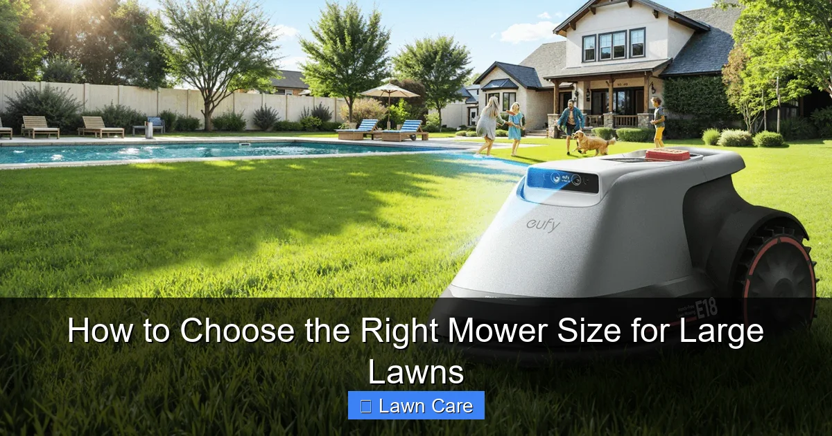 How to Choose the Right Mower Size for Large Lawns