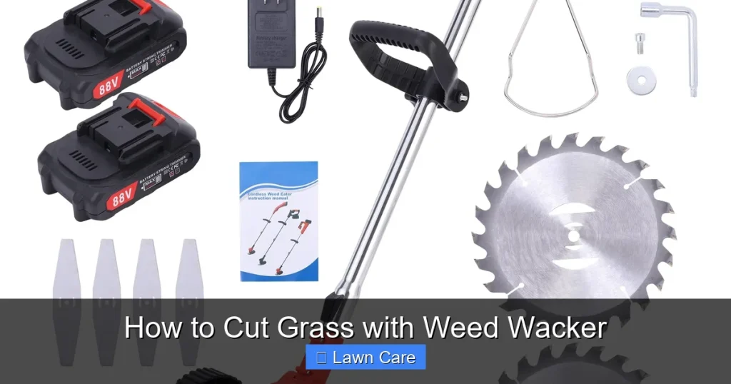 How to Cut Grass with Weed Wacker