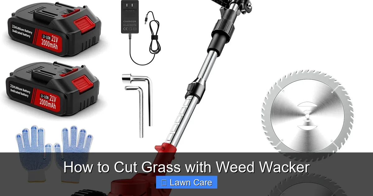 How to Cut Grass with Weed Wacker