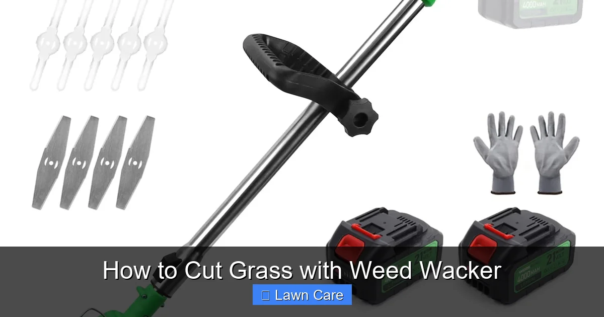 How to Cut Grass with Weed Wacker