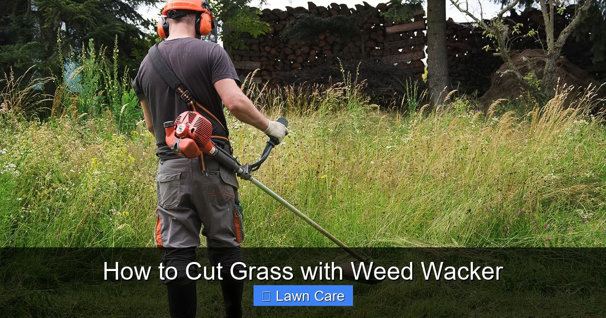 How to Cut Grass with Weed Wacker