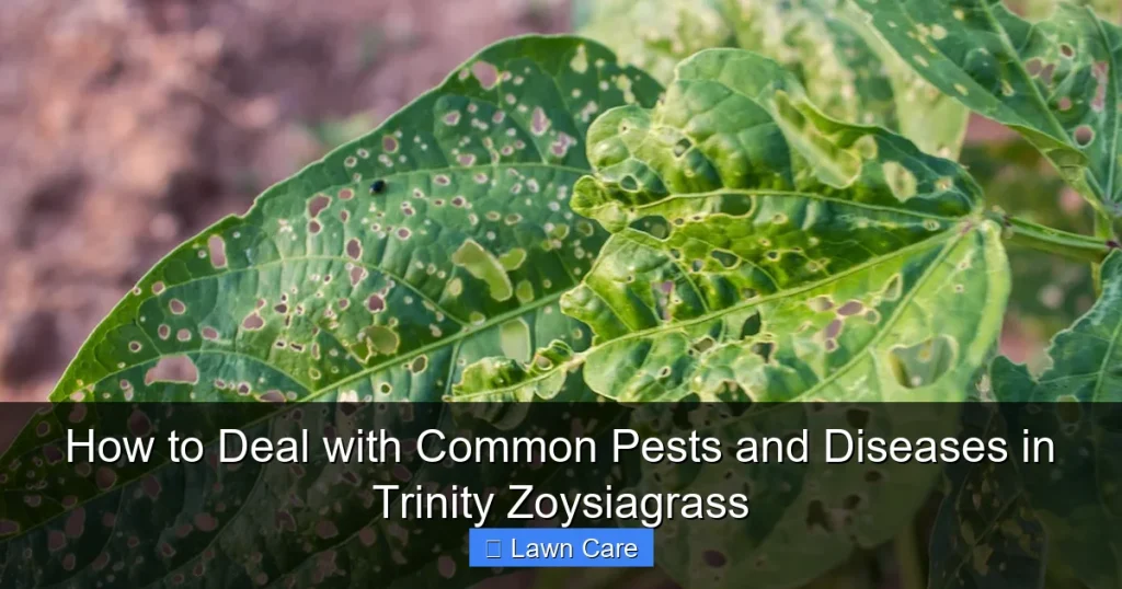 How to Deal with Common Pests and Diseases in Trinity Zoysiagrass
