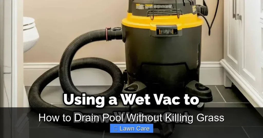 How to Drain Pool Without Killing Grass