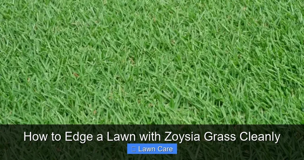 How to Edge a Lawn with Zoysia Grass Cleanly