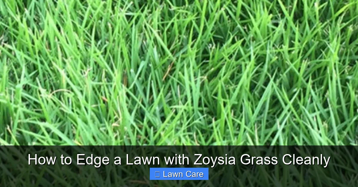 How to Edge a Lawn with Zoysia Grass Cleanly