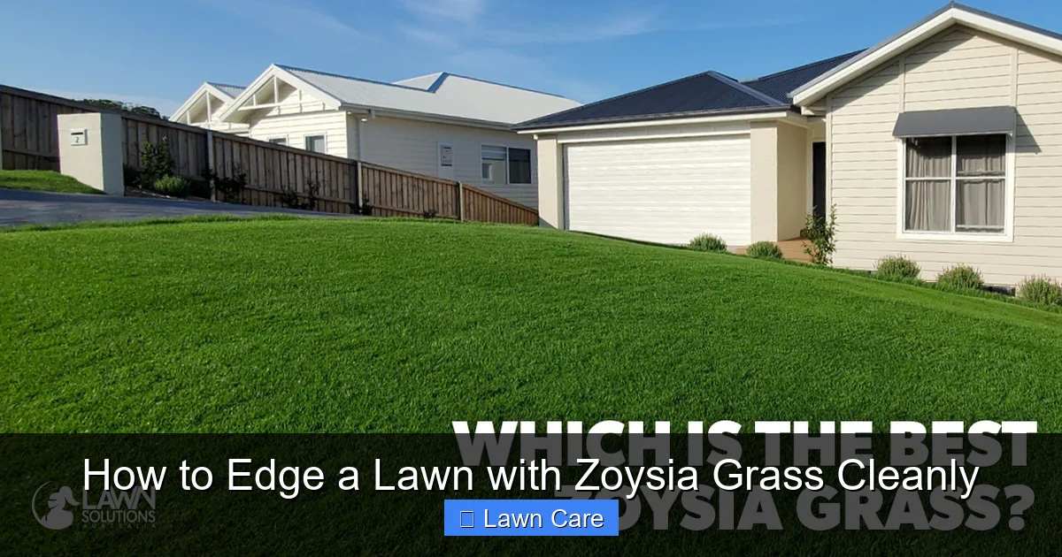 How to Edge a Lawn with Zoysia Grass Cleanly