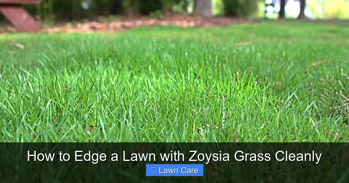 How to Edge a Lawn with Zoysia Grass Cleanly