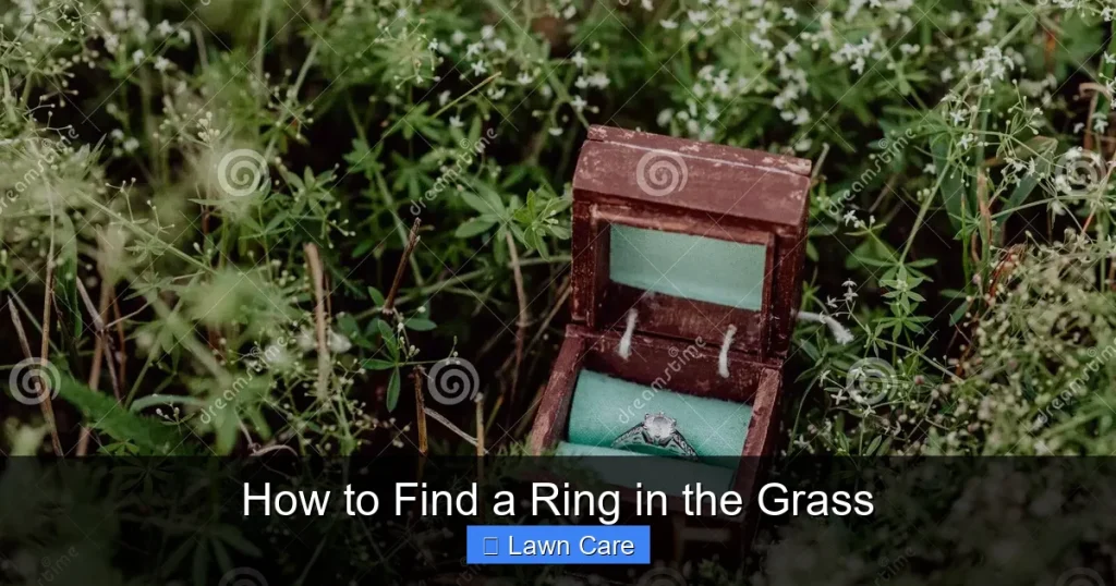 How to Find a Ring in the Grass