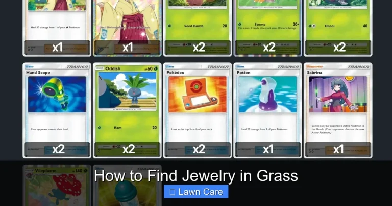 How to Find Jewelry in Grass
