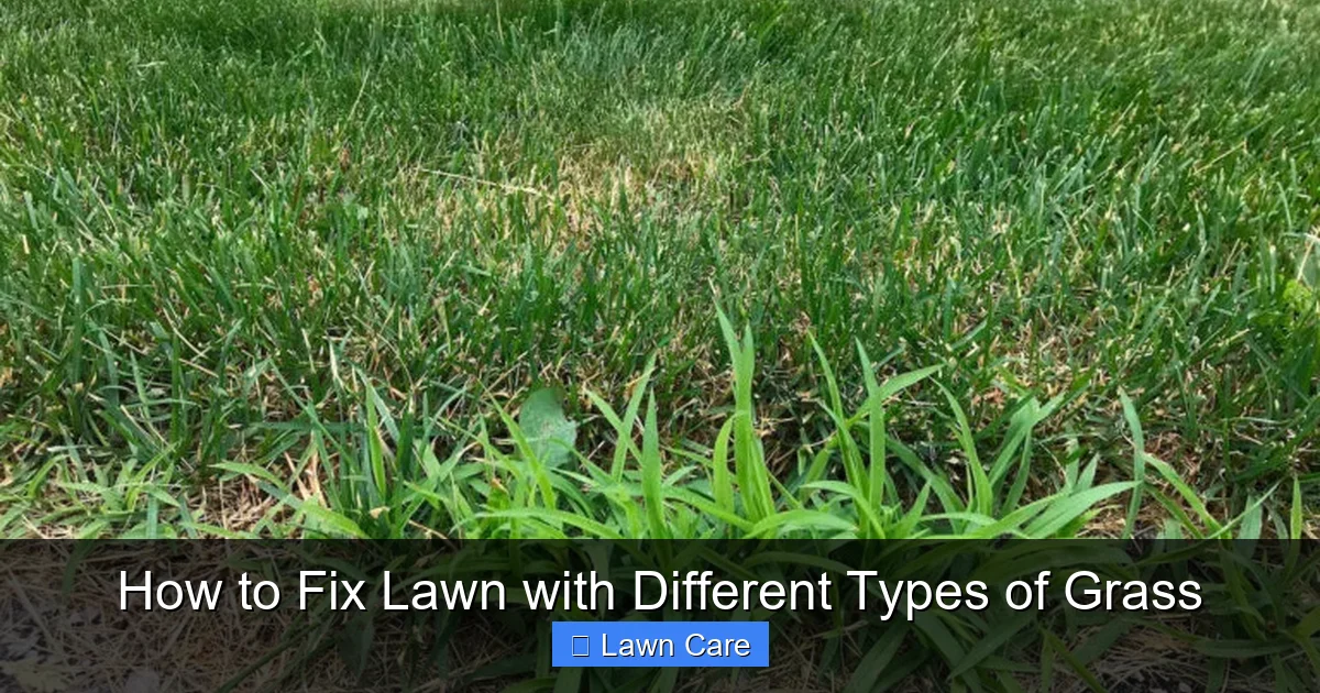 How to Fix Lawn with Different Types of Grass