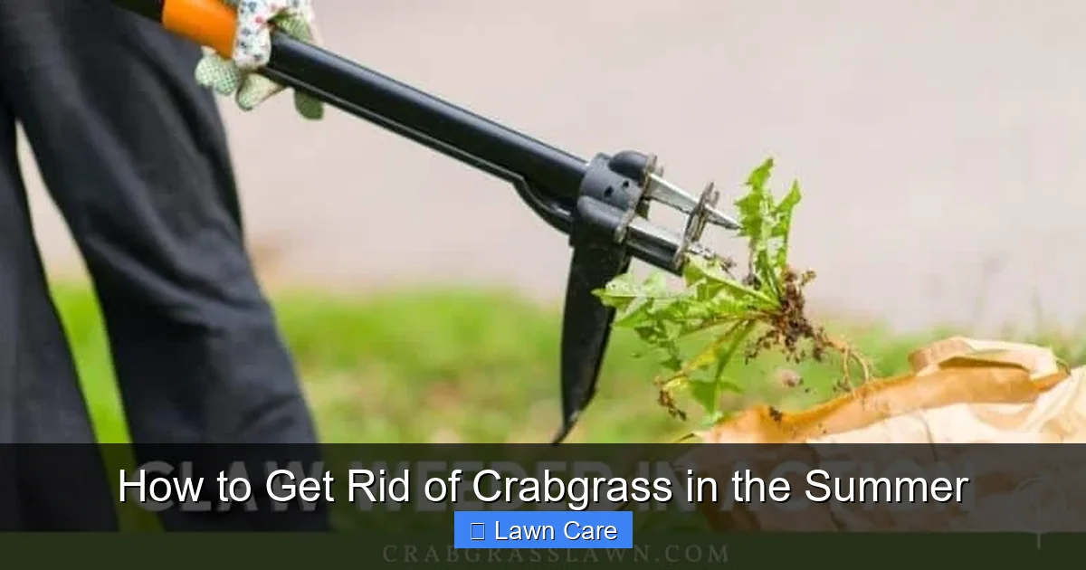 How to Get Rid of Crabgrass in the Summer