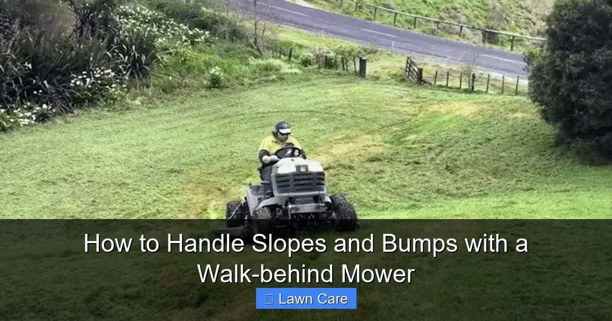 How to Handle Slopes and Bumps with a Walk-behind Mower