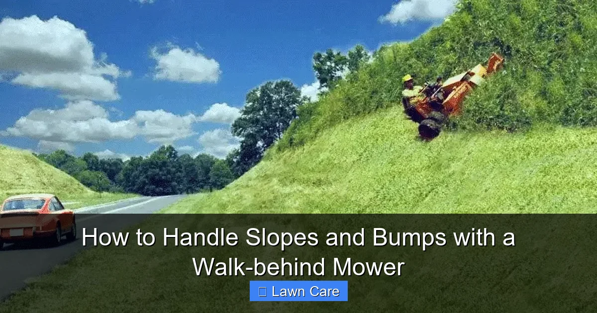 How to Handle Slopes and Bumps with a Walk-behind Mower