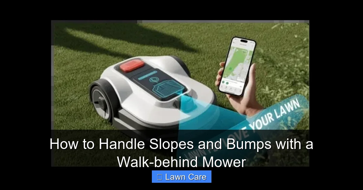 How to Handle Slopes and Bumps with a Walk-behind Mower