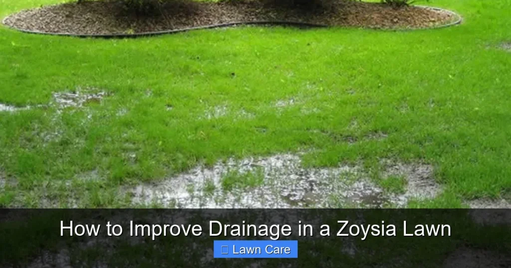 How to Improve Drainage in a Zoysia Lawn