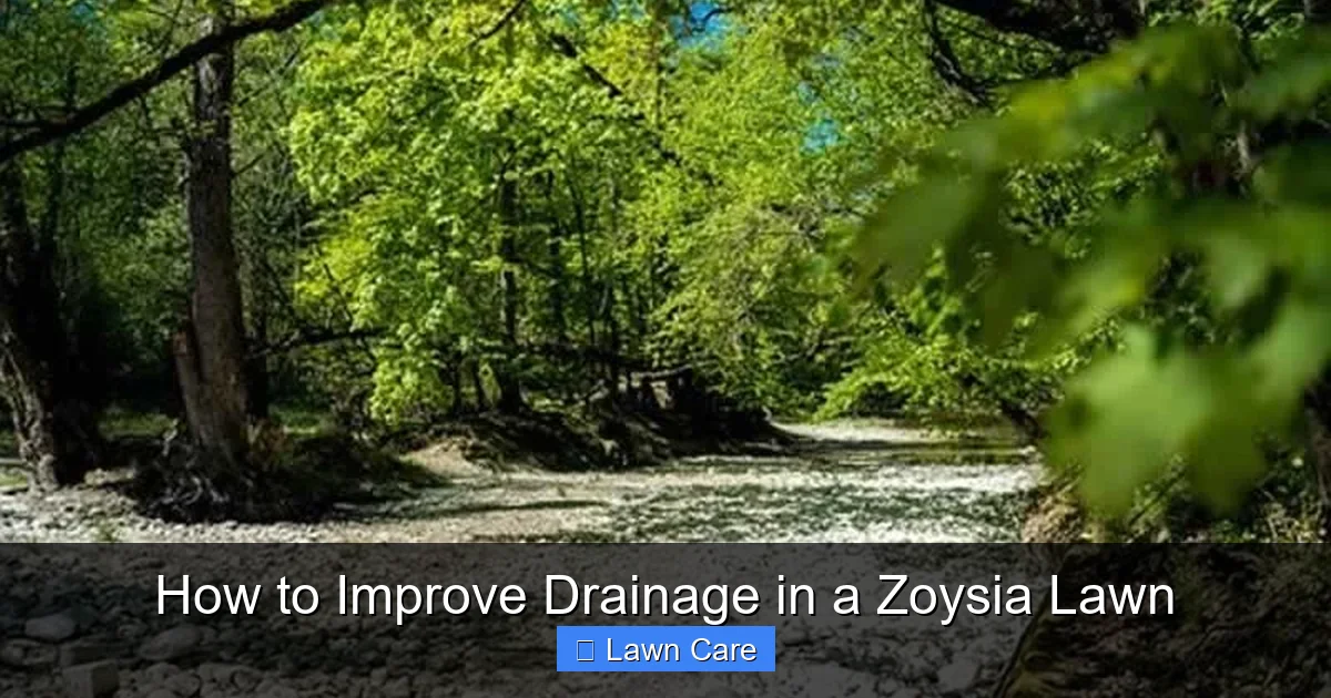 How to Improve Drainage in a Zoysia Lawn