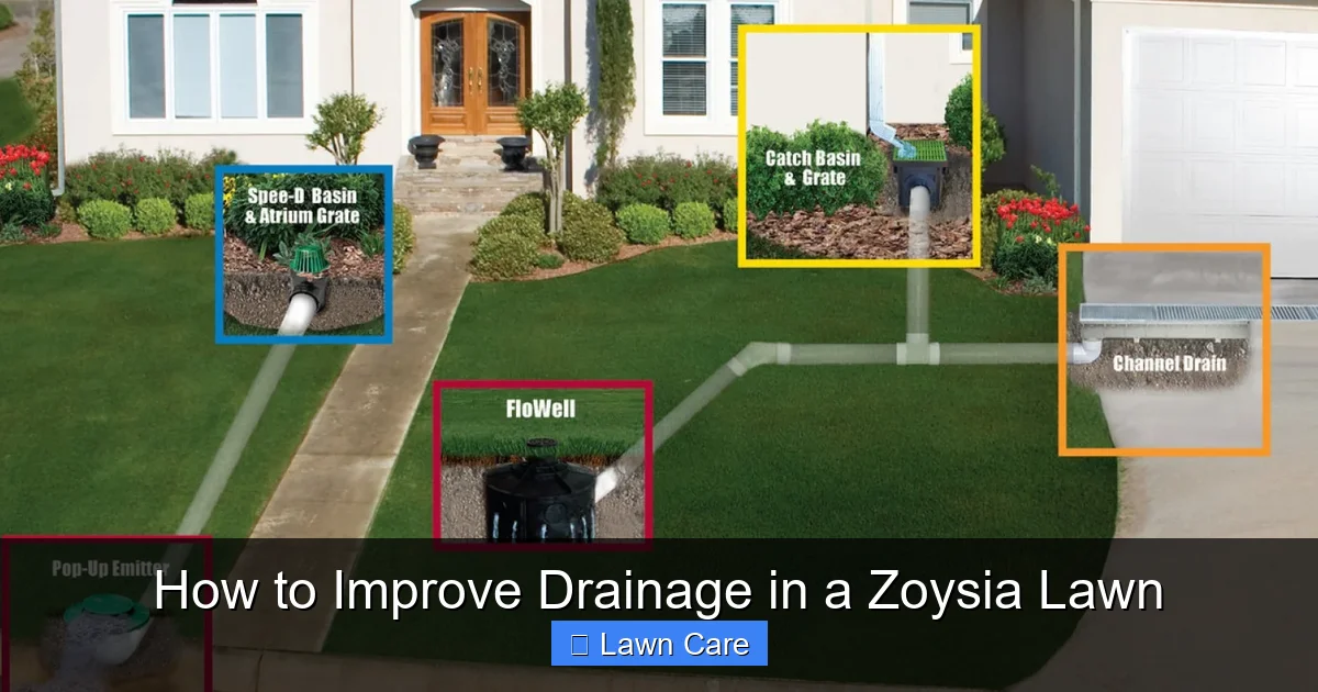 How to Improve Drainage in a Zoysia Lawn
