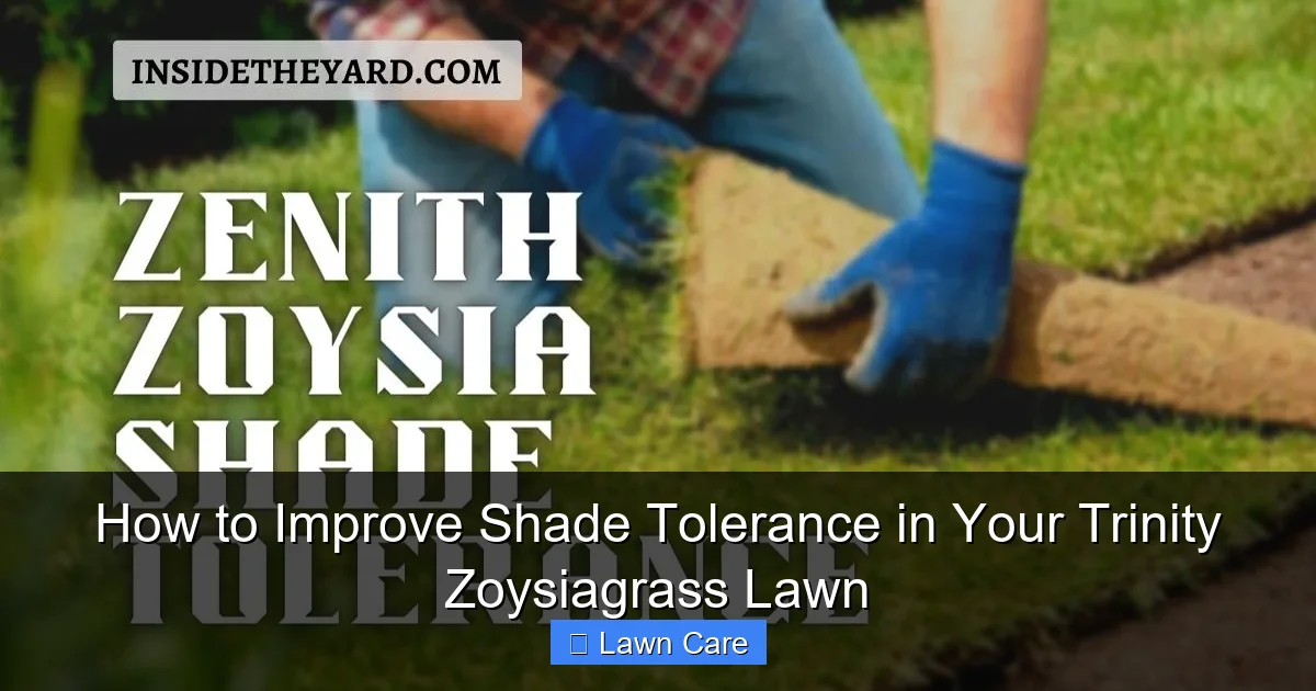 How to Improve Shade Tolerance in Your Trinity Zoysiagrass Lawn