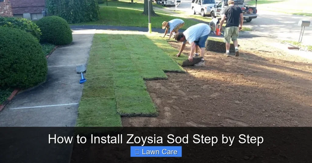 How to Install Zoysia Sod Step by Step