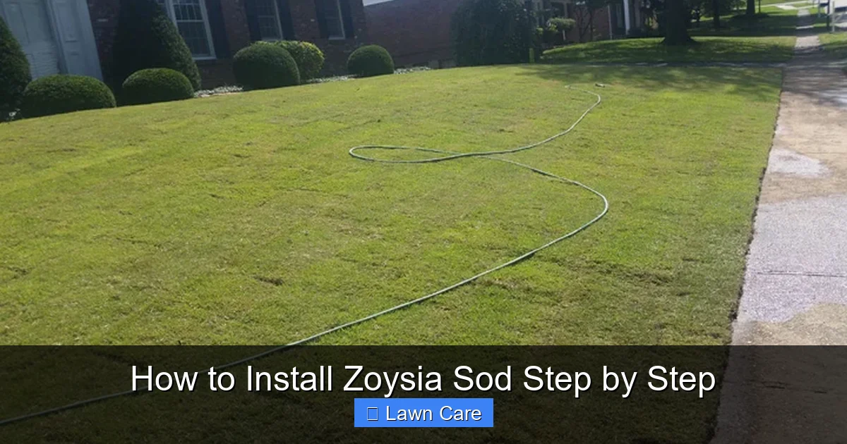 How to Install Zoysia Sod Step by Step