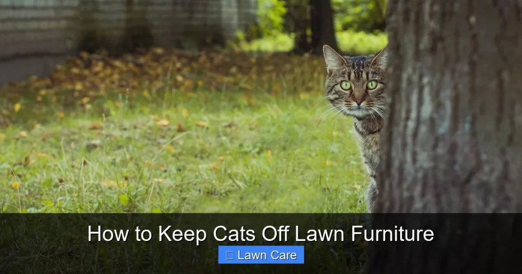 How to Keep Cats Off Lawn Furniture