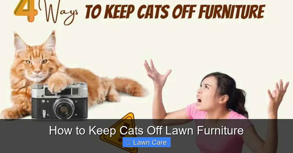 How to Keep Cats Off Lawn Furniture