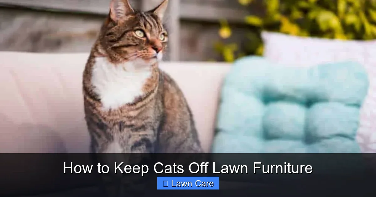 How to Keep Cats Off Lawn Furniture
