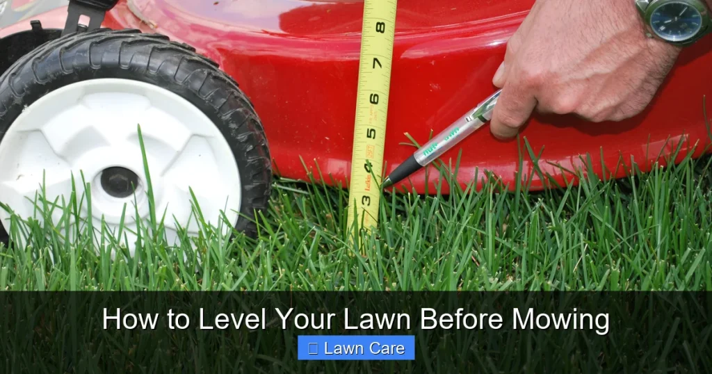 How to Level Your Lawn Before Mowing