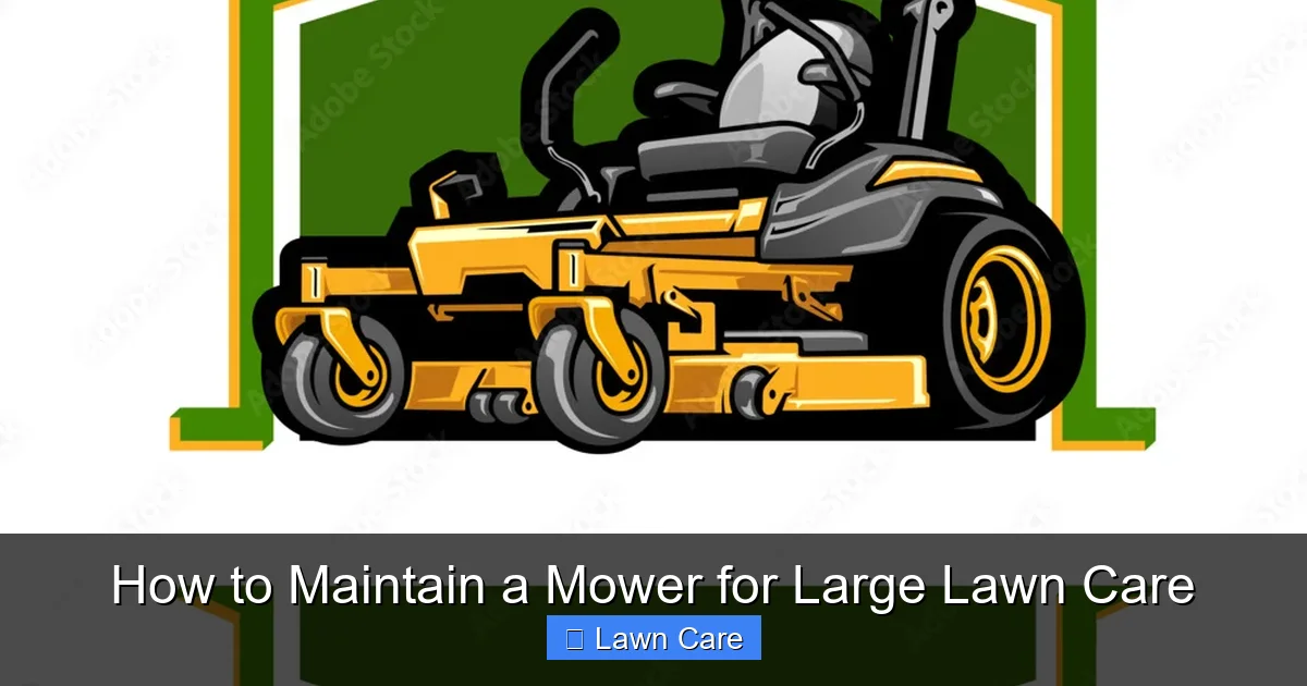 How to Maintain a Mower for Large Lawn Care