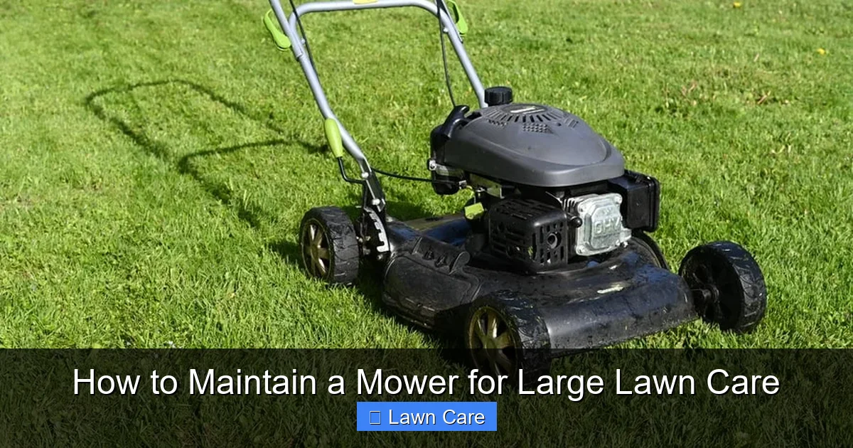 How to Maintain a Mower for Large Lawn Care