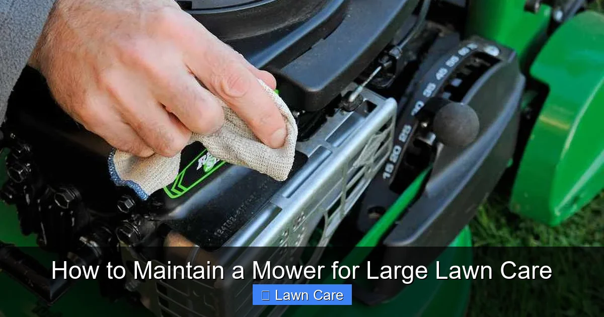 How to Maintain a Mower for Large Lawn Care