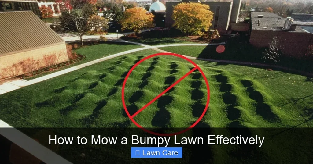 How to Mow a Bumpy Lawn Effectively