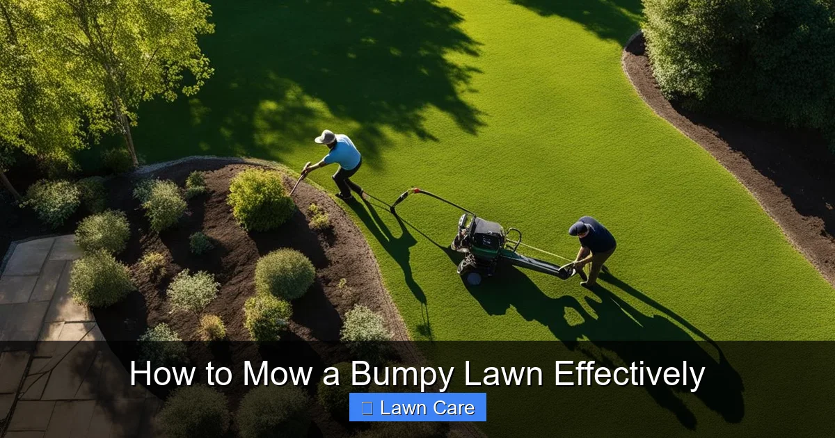 How to Mow a Bumpy Lawn Effectively