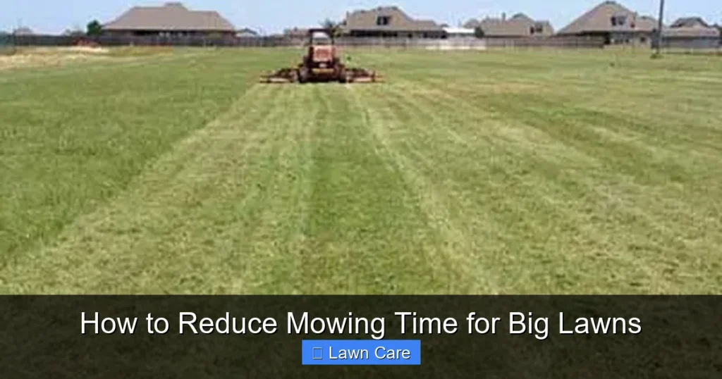 How to Reduce Mowing Time for Big Lawns