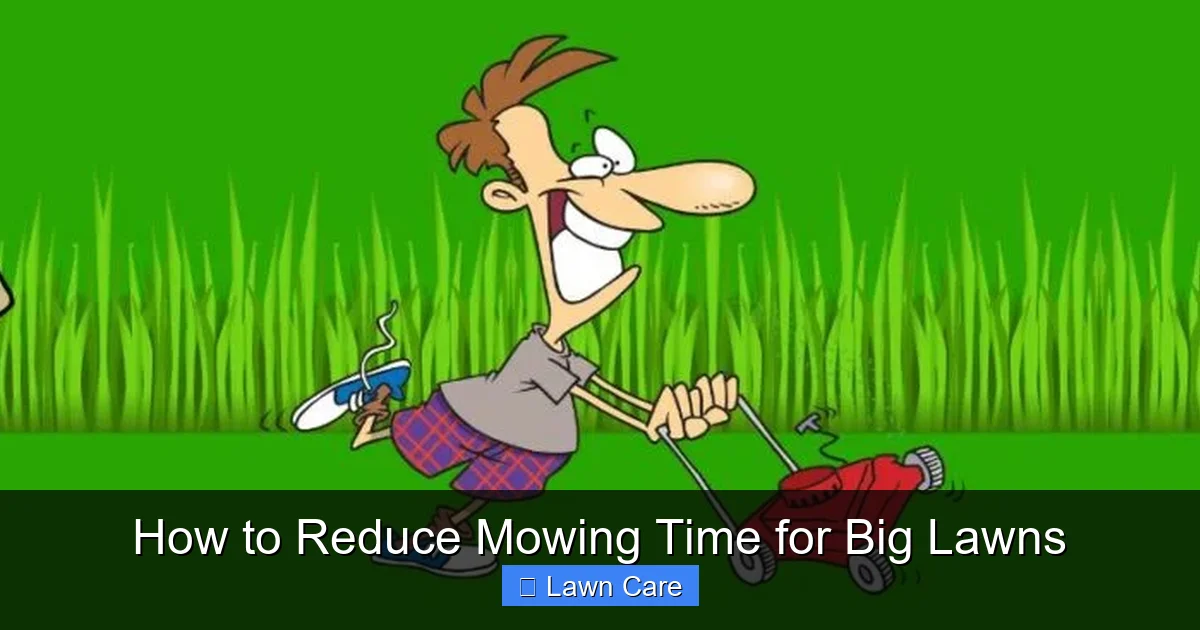 How to Reduce Mowing Time for Big Lawns