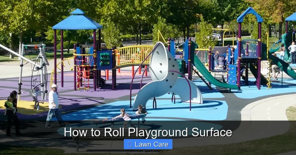 How to Roll Playground Surface