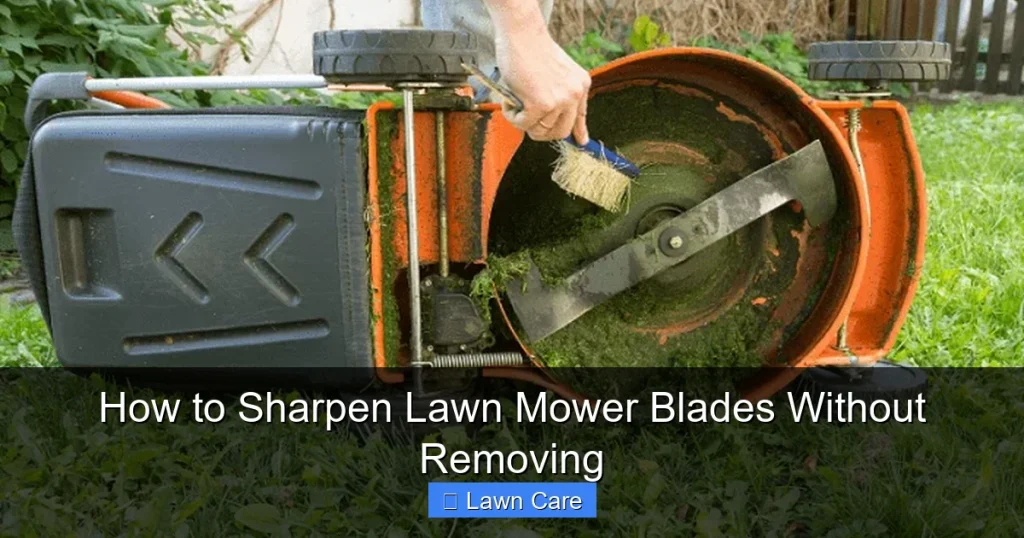 How to Sharpen Lawn Mower Blades Without Removing