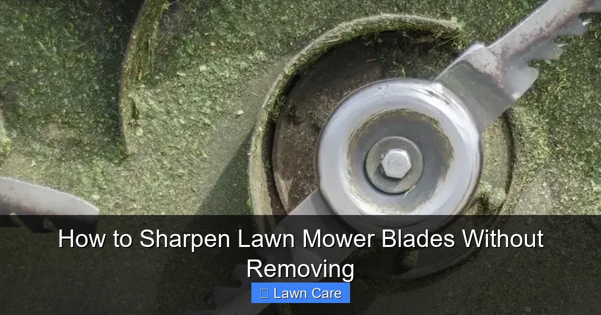 How to Sharpen Lawn Mower Blades Without Removing