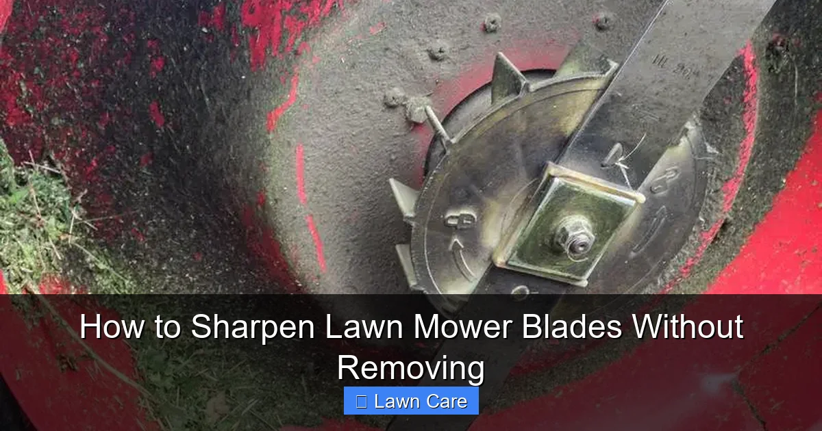 How to Sharpen Lawn Mower Blades Without Removing