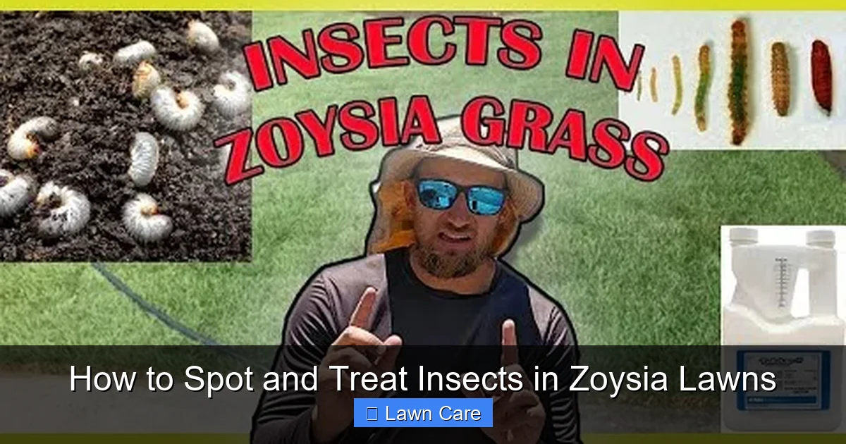 How to Spot and Treat Insects in Zoysia Lawns