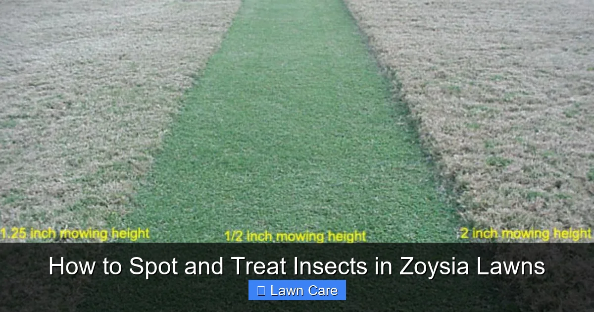How to Spot and Treat Insects in Zoysia Lawns