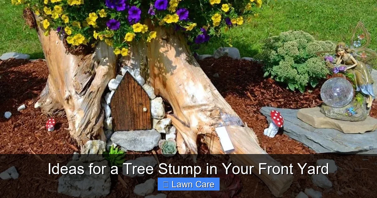 Ideas for a Tree Stump in Your Front Yard