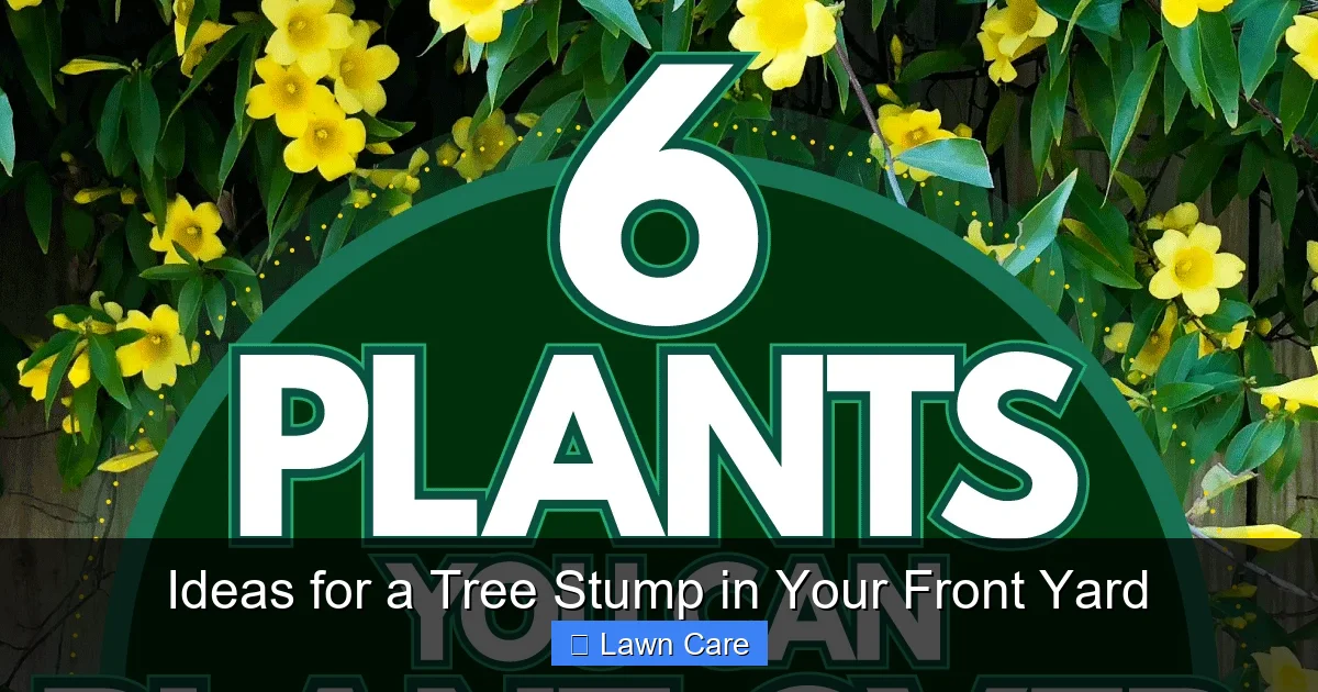 Ideas for a Tree Stump in Your Front Yard